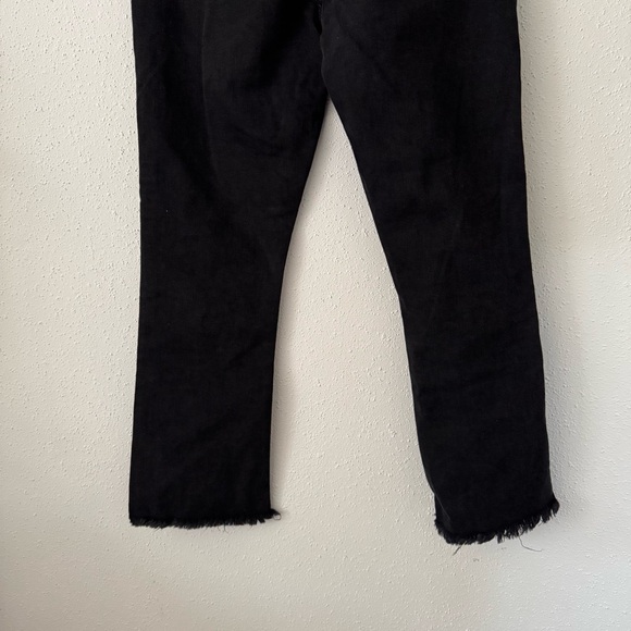 LOFT Black Slim Straight Denim Jeans with Button Fly Women's Size 28 Stretch - Picture 6 of 7